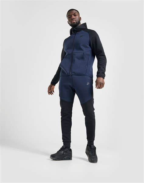 Heren Blauw Tech Fleece Kleding 